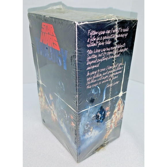 Vintage CBS Fox 1992 VHS Star Wars Trilogy Box Set SEALED NEW - Picture 3 of 10